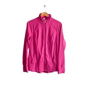 Under Armour Womens Activewear Jacket Semi-Fitted All Season Gear Hot Pink M